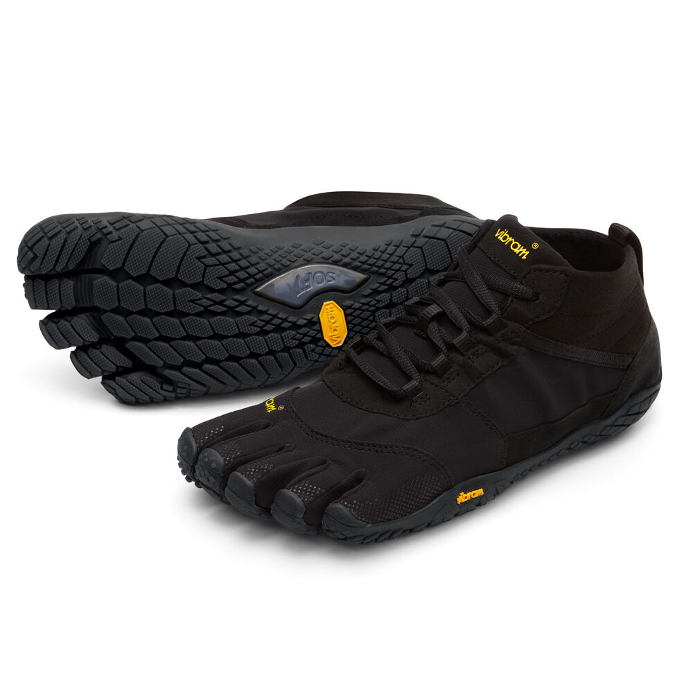 Vibram Fivefingers V-Trek Erkek 5 Parmak Ayakkabı Siyah,WG9063187